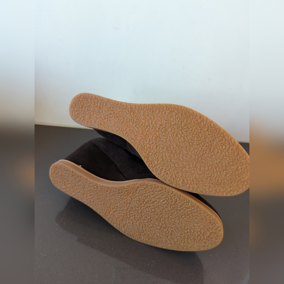 NEW Splendid leather Anthropologie chocolate brown Wynn wedge boots booties 8.5 - Picture 4 of 5